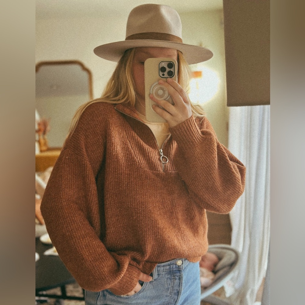 SOLD Nine West quarter zip sweater